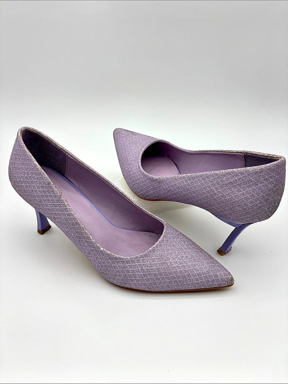 SheIn Glitter Pointed-Toe Heels/ Pumps in Purple EU 37 #780